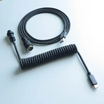 KeyCrox Coiled Cable - Black